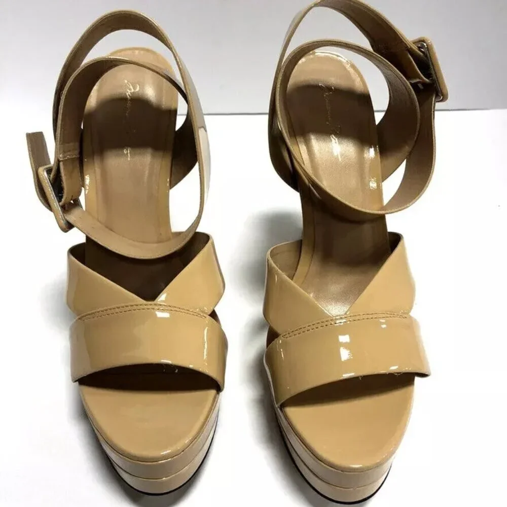 Massimo Matteo Women’s Henrika Nude Pump Heels, Size 8.5M